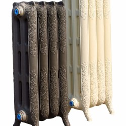 Radiva - Retro Cast Iron Radiator Footed End 3 Column 950x1064 Primer