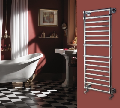 Cabrera Retro Towel Warmer 540x1302 Chrome (Brass)