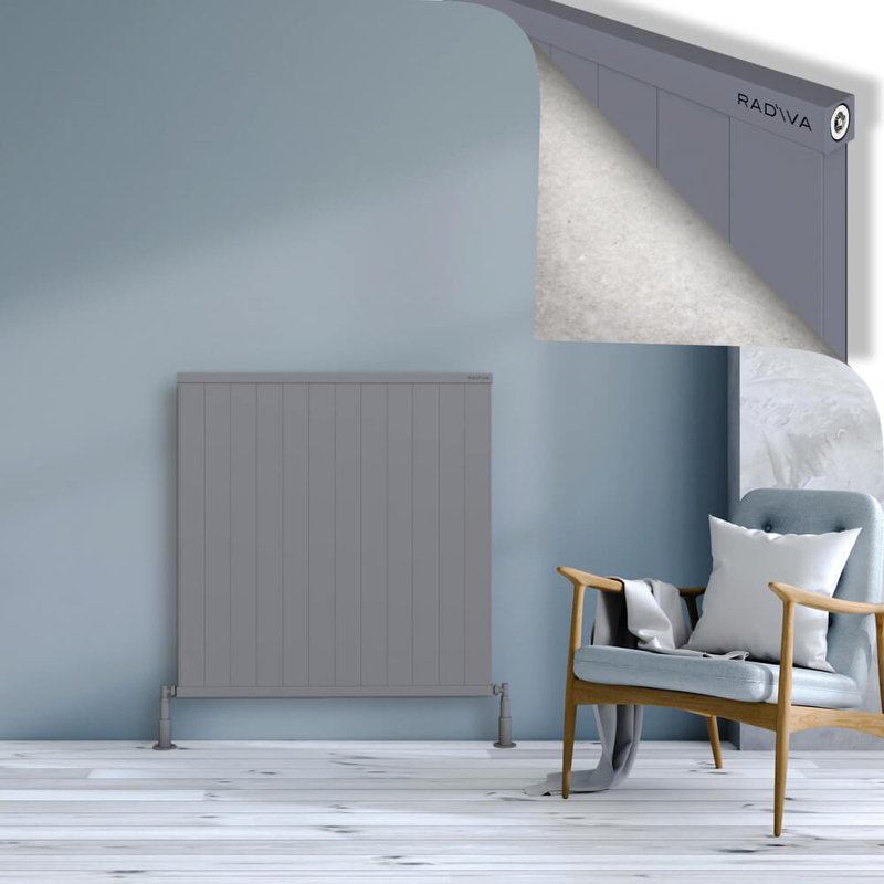 RIO Dekoratif Alüminyum Radyatör 1000x1204 Gri