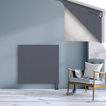 RIO Dekoratif Alüminyum Radyatör 1000x1304 Antrasit - Thumbnail