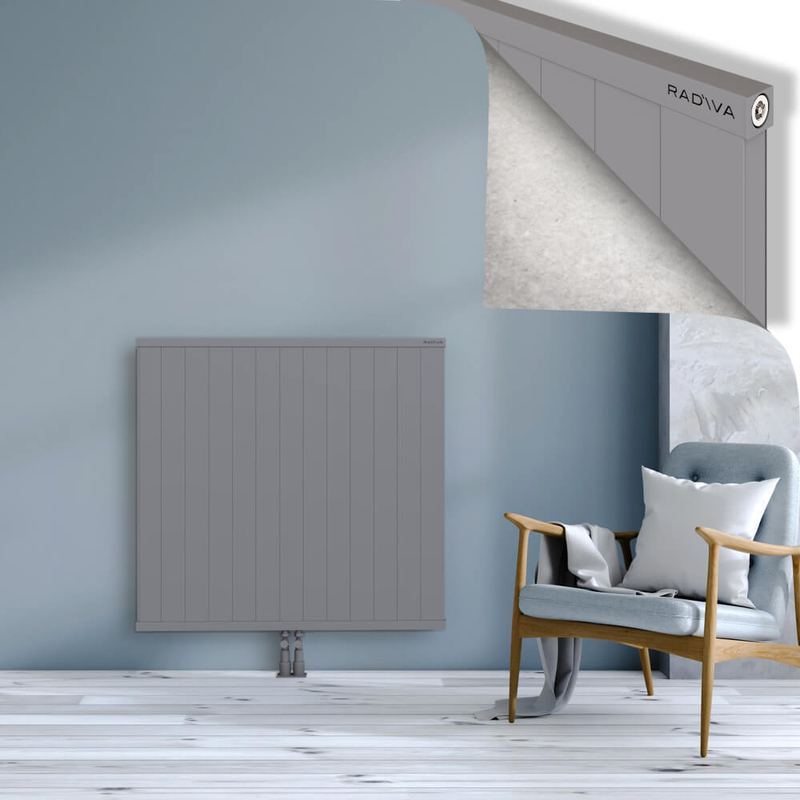 RIO Dekoratif Alüminyum Radyatör 1000x1304 Gri