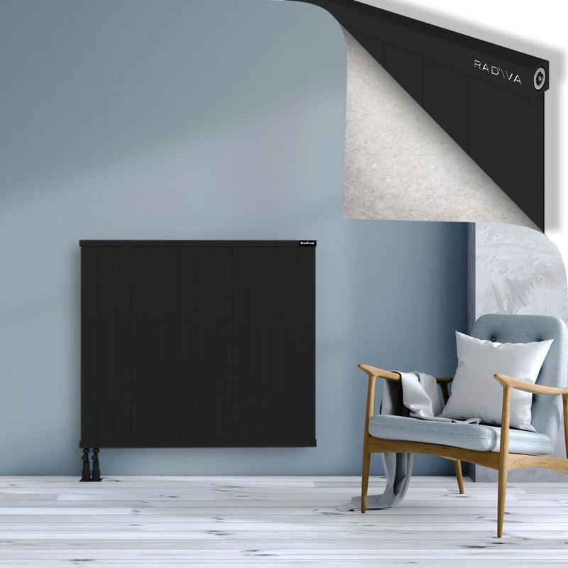 RIO Dekoratif Alüminyum Radyatör 1000x1404 Siyah