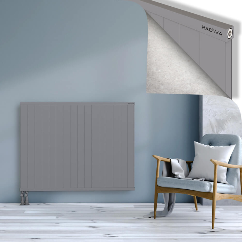 RIO Dekoratif Alüminyum Radyatör 1000x1604 Gri