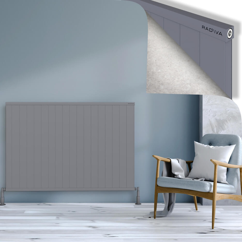 RIO Dekoratif Alüminyum Radyatör 1000x1804 Gri