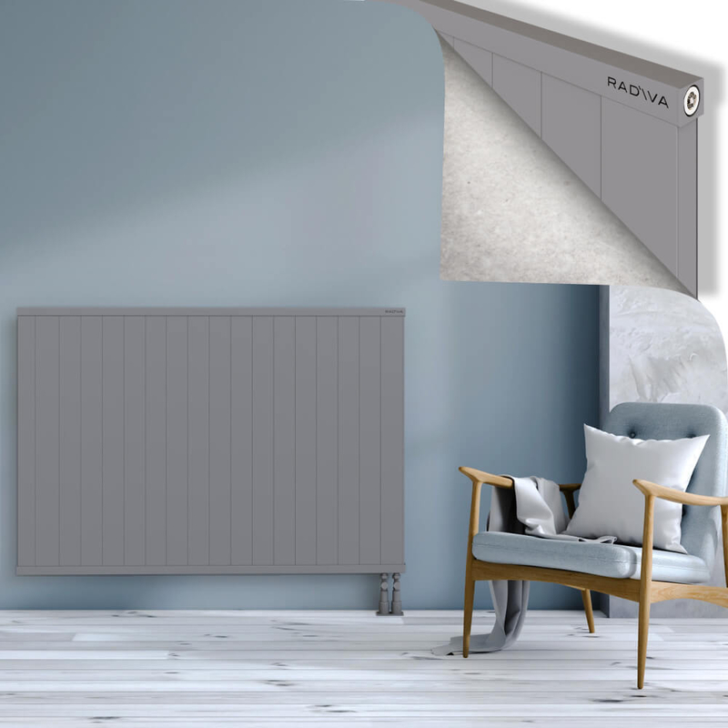 RIO Dekoratif Alüminyum Radyatör 1000x1804 Gri
