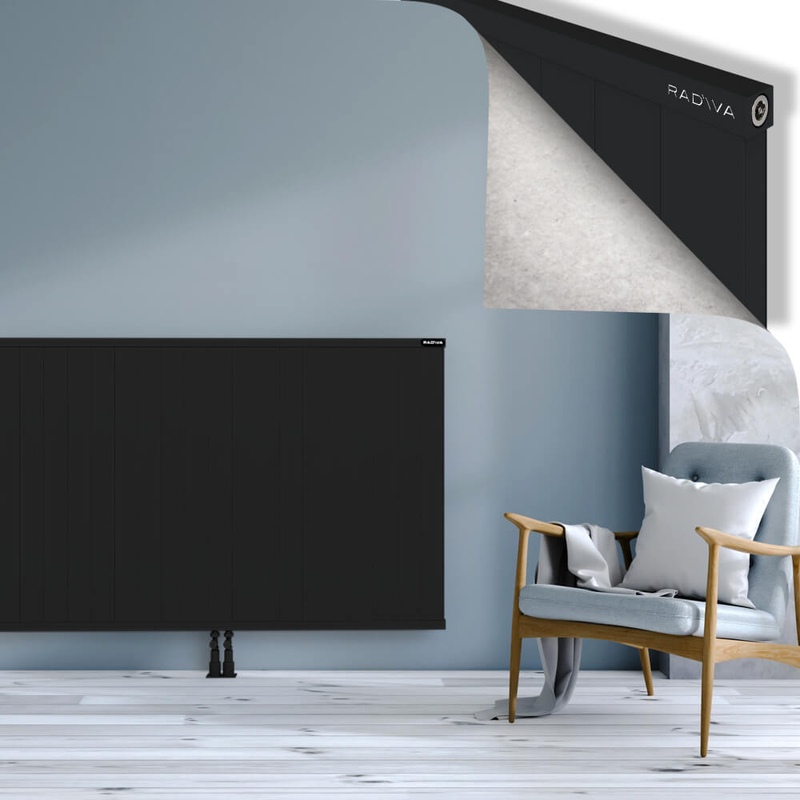 RIO Dekoratif Alüminyum Radyatör 1000x2204 Siyah