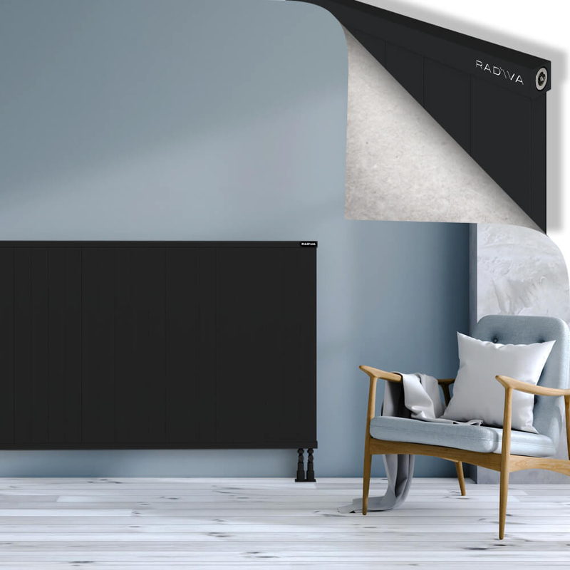 RIO Dekoratif Alüminyum Radyatör 1000x2204 Siyah