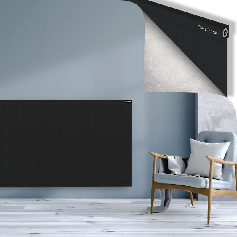 RIO Dekoratif Alüminyum Radyatör 1000x2204 Siyah