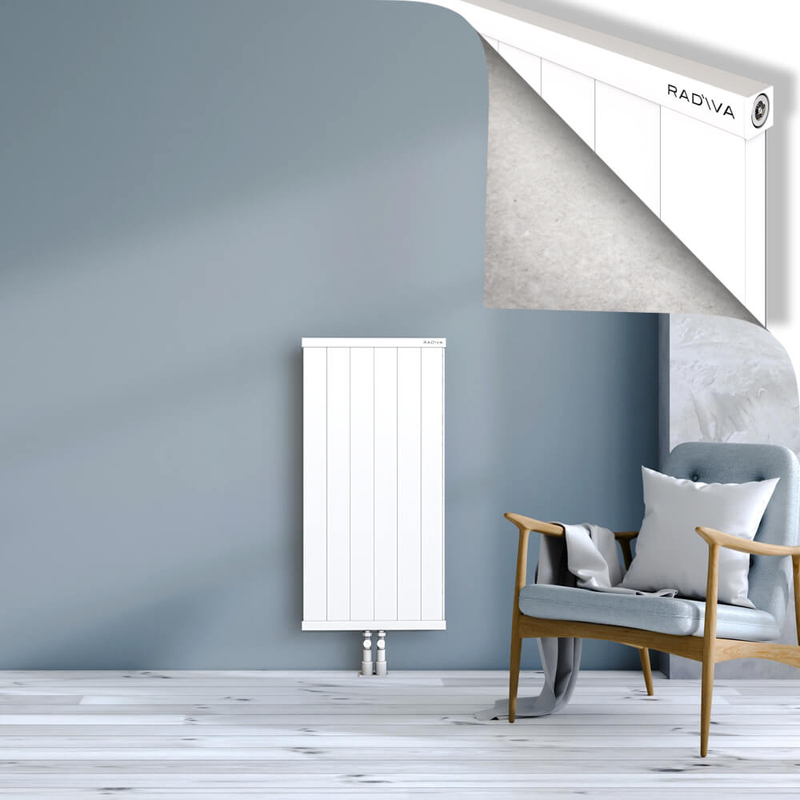 RIO Dekoratif Alüminyum Radyatör 1000x604 Beyaz