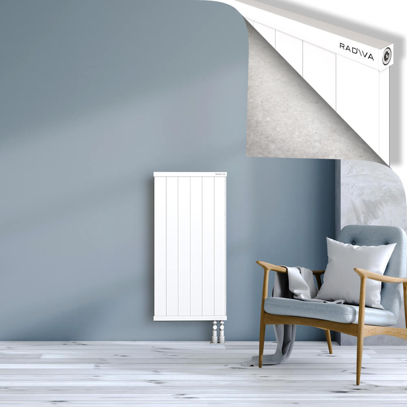 RIO Dekoratif Alüminyum Radyatör 1000x604 Beyaz