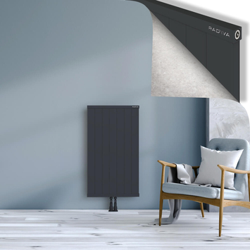 RIO Dekoratif Alüminyum Radyatör 1000x704 Koyu Antrasit - Thumbnail