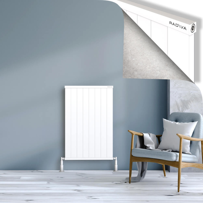 RIO Dekoratif Alüminyum Radyatör 1000x804 Beyaz