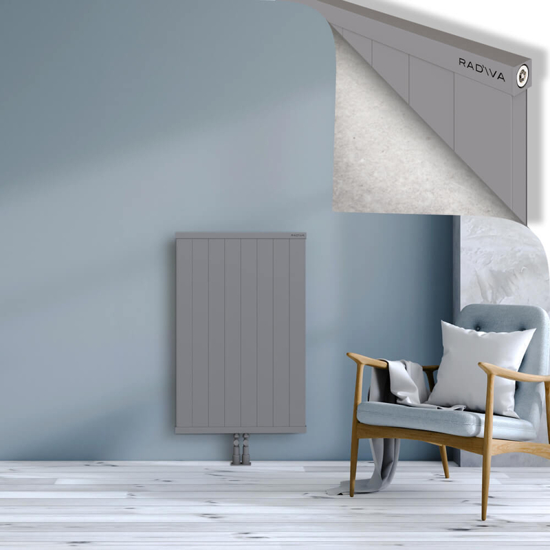 RIO Dekoratif Alüminyum Radyatör 1000x804 Gri