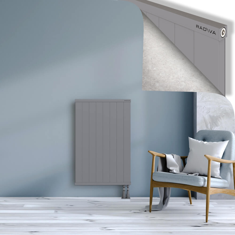 RIO Dekoratif Alüminyum Radyatör 1000x804 Gri