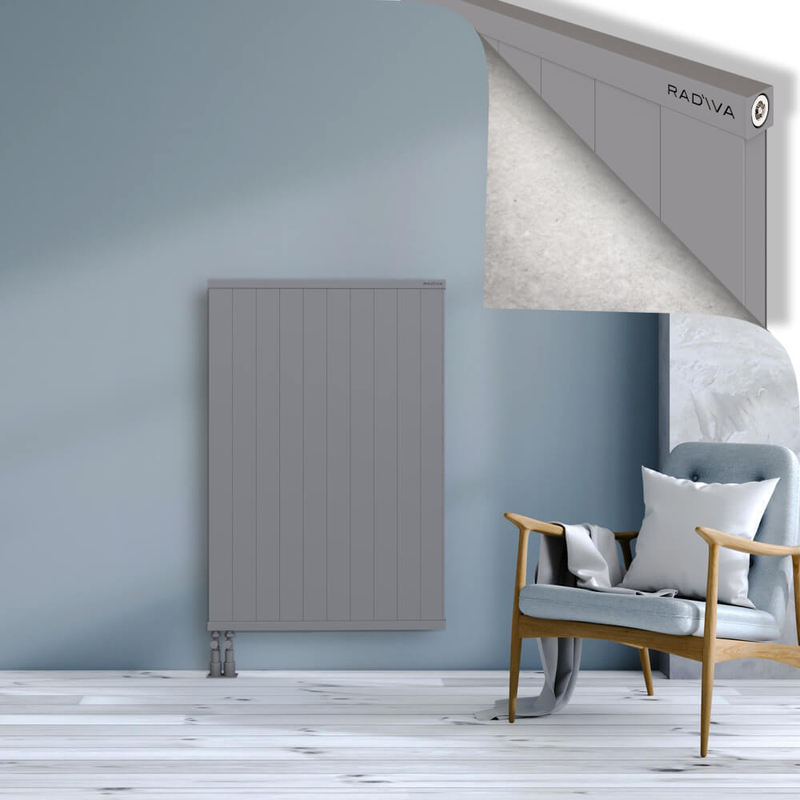RIO Dekoratif Alüminyum Radyatör 1200x1004 Gri
