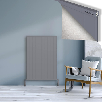 Radiva - Rio Dekoratif Alüminyum Radyatör 1200x1004 Gri