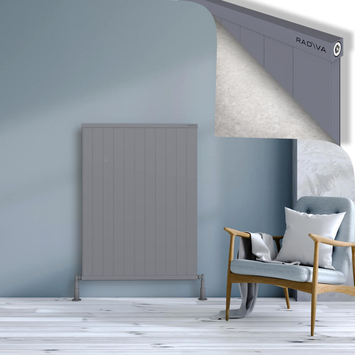 Radiva - Rio Dekoratif Alüminyum Radyatör 1200x1104 Gri
