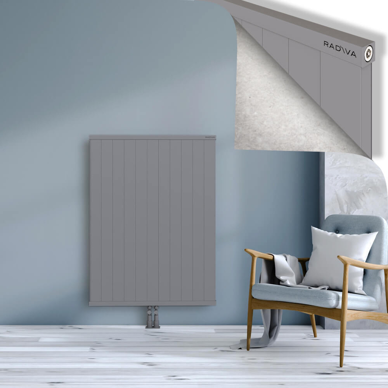 RIO Dekoratif Alüminyum Radyatör 1200x1104 Gri