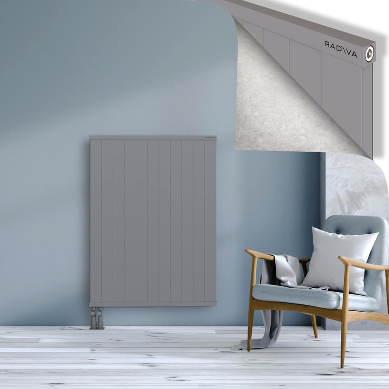RIO Dekoratif Alüminyum Radyatör 1200x1104 Gri
