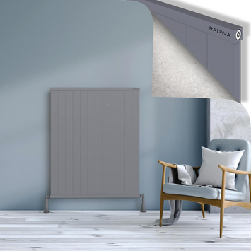 Radiva - Rio Dekoratif Alüminyum Radyatör 1200x1204 Gri