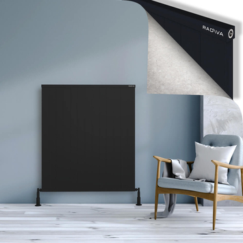 Radiva - Rio Dekoratif Alüminyum Radyatör 1200x1304 Siyah