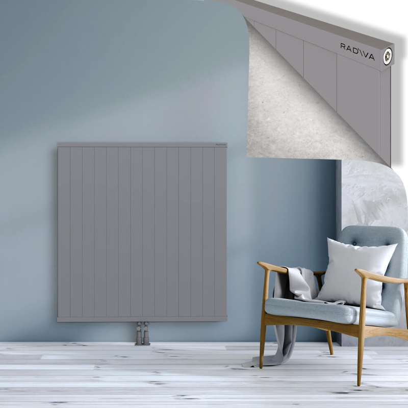 RIO Dekoratif Alüminyum Radyatör 1200x1404 Gri