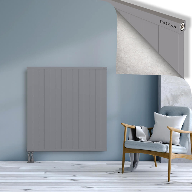 RIO Dekoratif Alüminyum Radyatör 1200x1404 Gri
