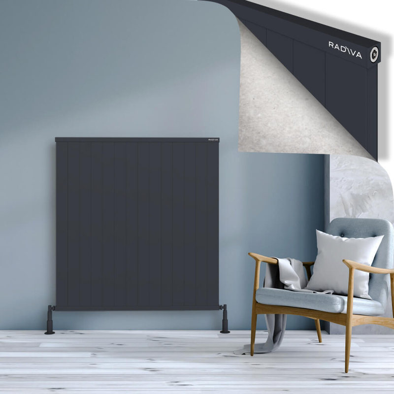 RIO Dekoratif Alüminyum Radyatör 1200x1404 Koyu Antrasit