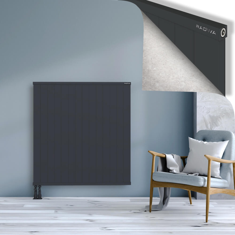 RIO Dekoratif Alüminyum Radyatör 1200x1404 Koyu Antrasit