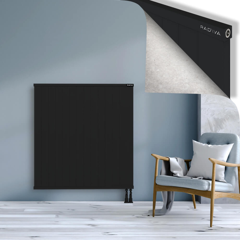 RIO Dekoratif Alüminyum Radyatör 1200x1404 Siyah