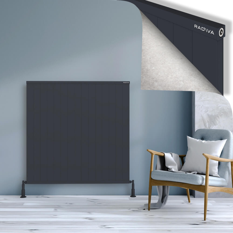RIO Dekoratif Alüminyum Radyatör 1200x1504 Koyu Antrasit