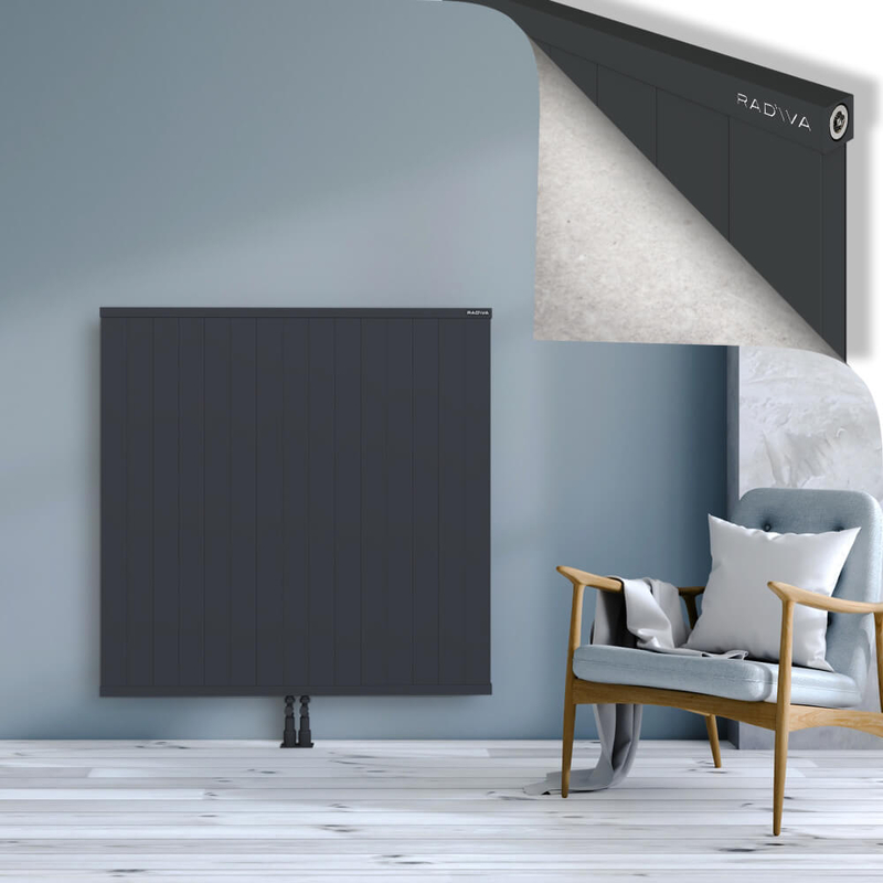 RIO Dekoratif Alüminyum Radyatör 1200x1504 Koyu Antrasit