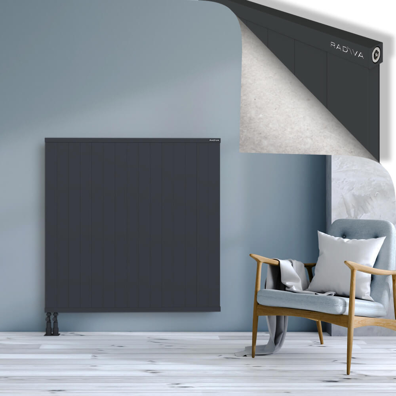 RIO Dekoratif Alüminyum Radyatör 1200x1504 Koyu Antrasit