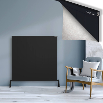 Radiva - Rio Dekoratif Alüminyum Radyatör 1200x1504 Siyah