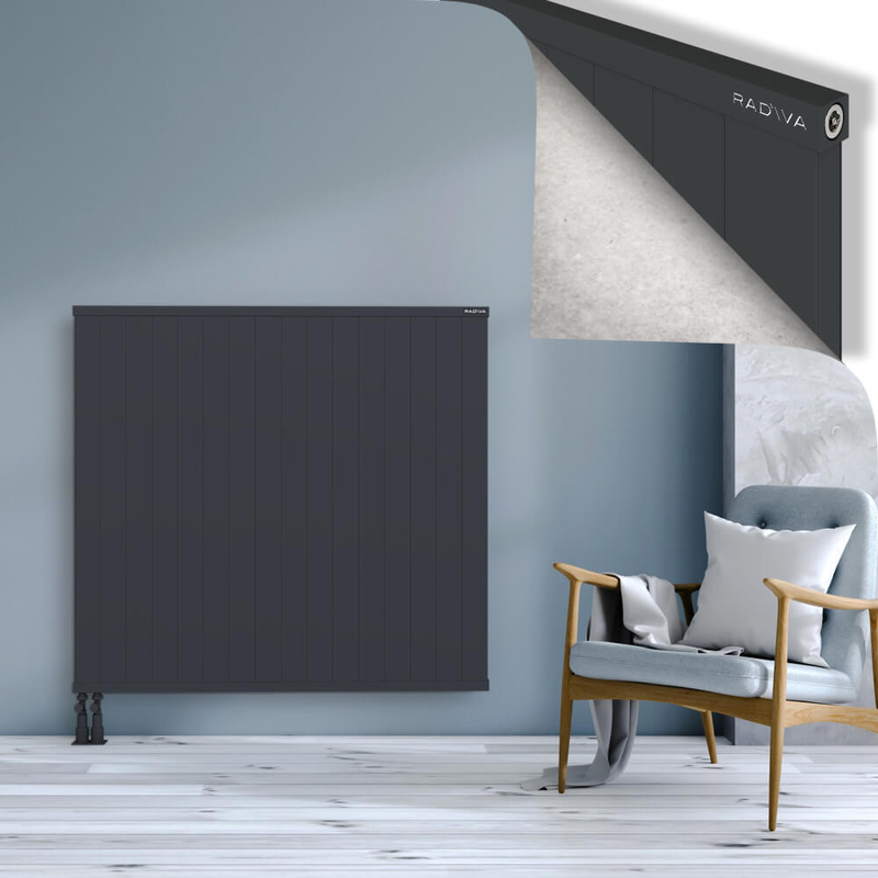RIO Dekoratif Alüminyum Radyatör 1200x1604 Koyu Antrasit
