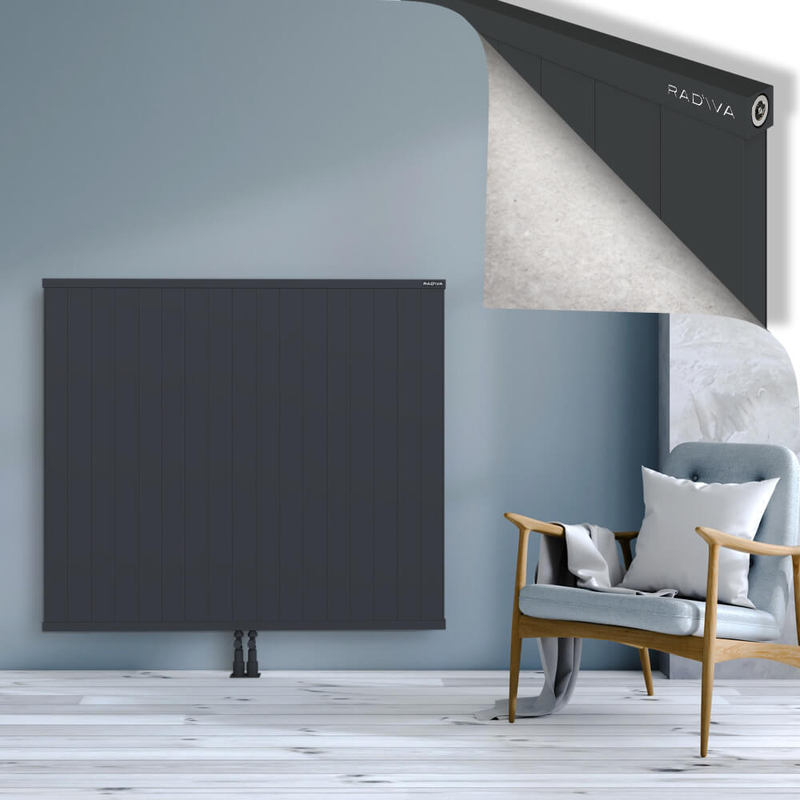 RIO Dekoratif Alüminyum Radyatör 1200x1704 Koyu Antrasit