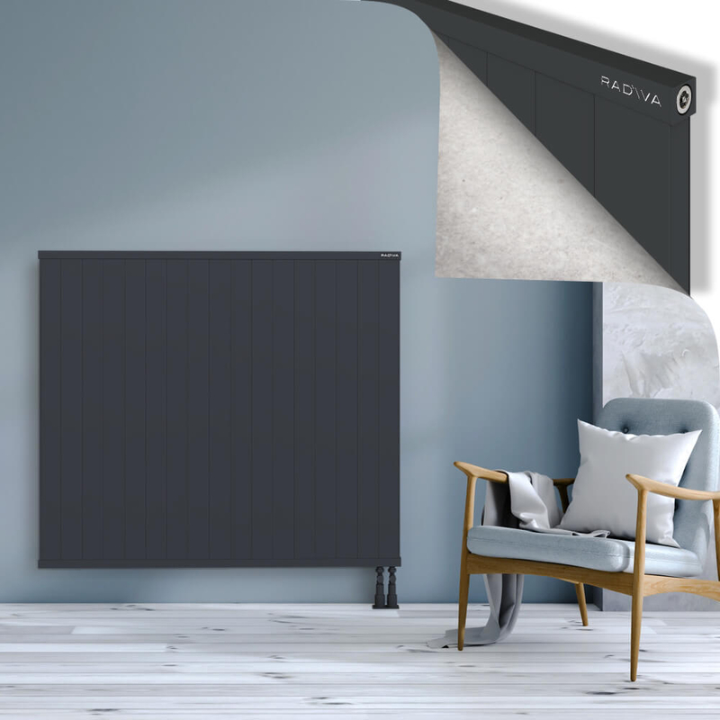 RIO Dekoratif Alüminyum Radyatör 1200x1704 Koyu Antrasit