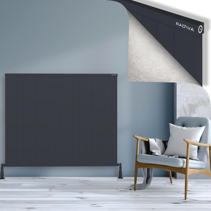 RIO Dekoratif Alüminyum Radyatör 1200x1804 Koyu Antrasit