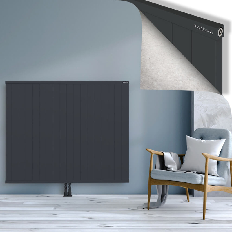 RIO Dekoratif Alüminyum Radyatör 1200x1804 Koyu Antrasit