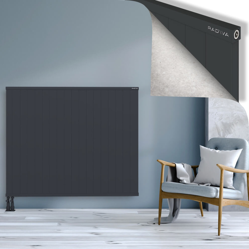 RIO Dekoratif Alüminyum Radyatör 1200x1804 Koyu Antrasit