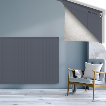 RIO Dekoratif Alüminyum Radyatör 1200x2404 Antrasit - Thumbnail