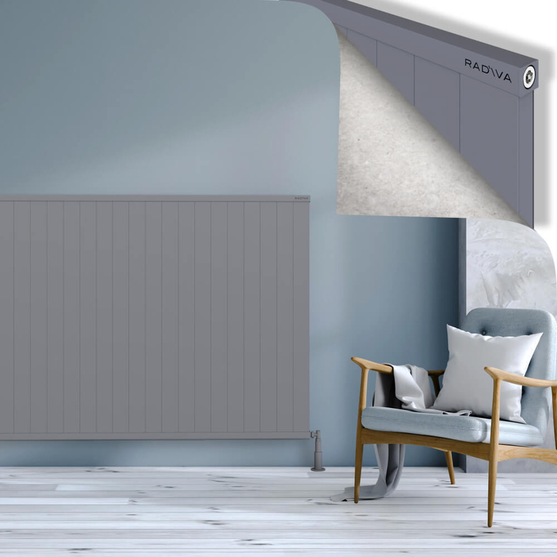RIO Dekoratif Alüminyum Radyatör 1200x2704 Gri