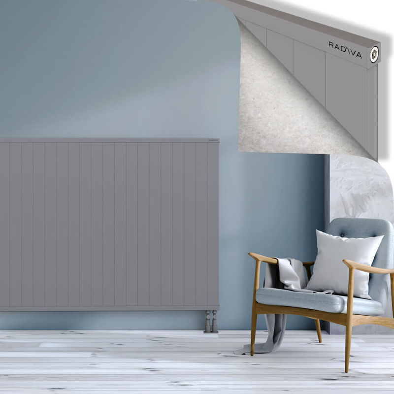 RIO Dekoratif Alüminyum Radyatör 1200x2804 Gri
