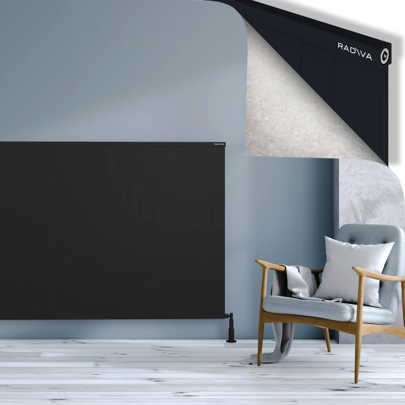 RIO Dekoratif Alüminyum Radyatör 1200x2804 Siyah