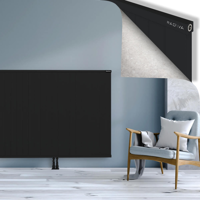 RIO Dekoratif Alüminyum Radyatör 1200x2804 Siyah