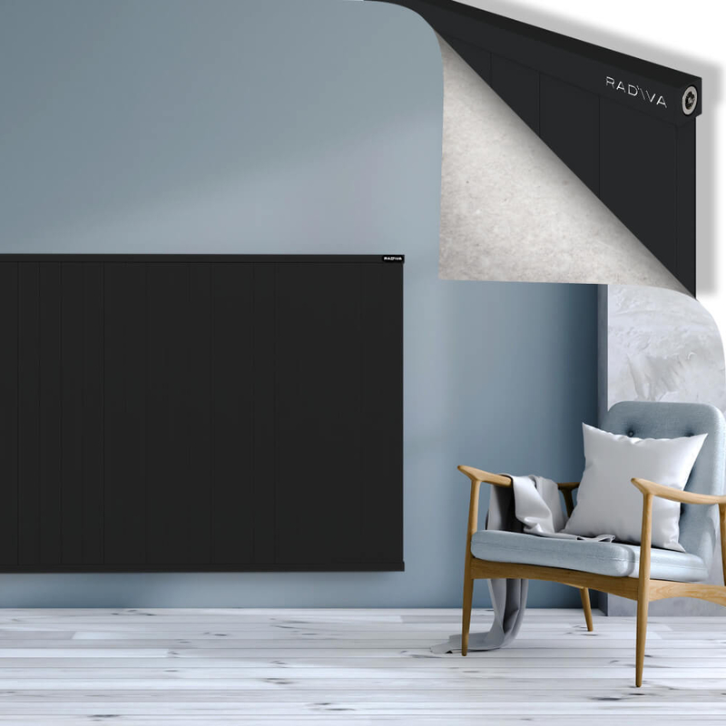 RIO Dekoratif Alüminyum Radyatör 1200x2804 Siyah