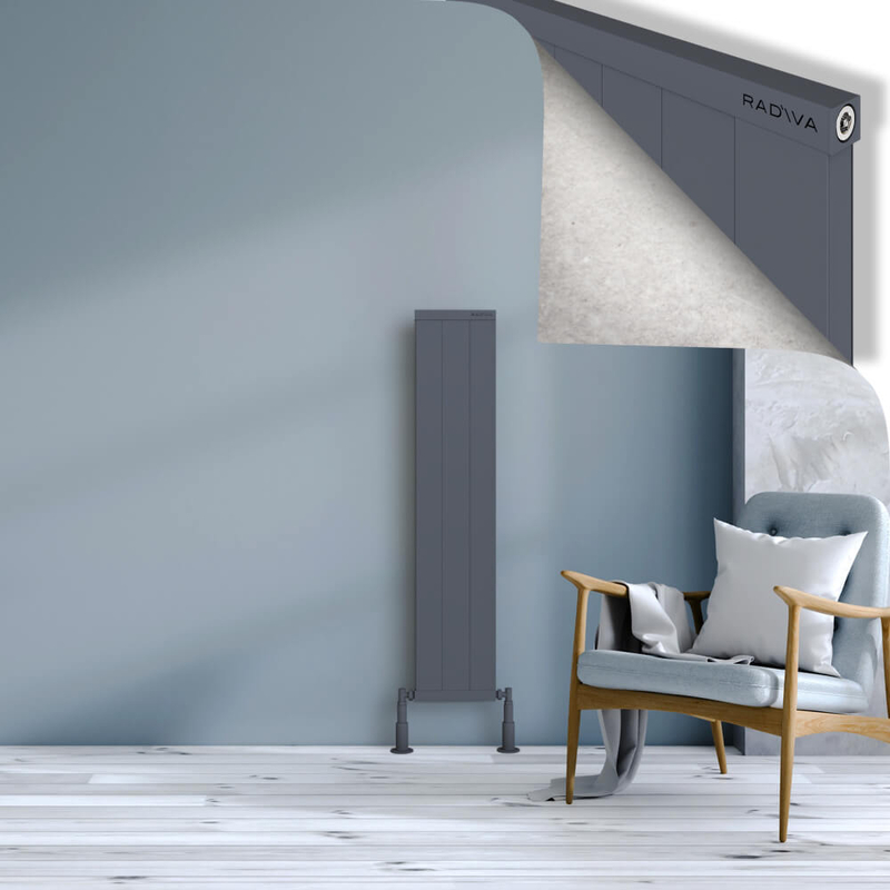 RIO Dekoratif Alüminyum Radyatör 1200x304 Antrasit
