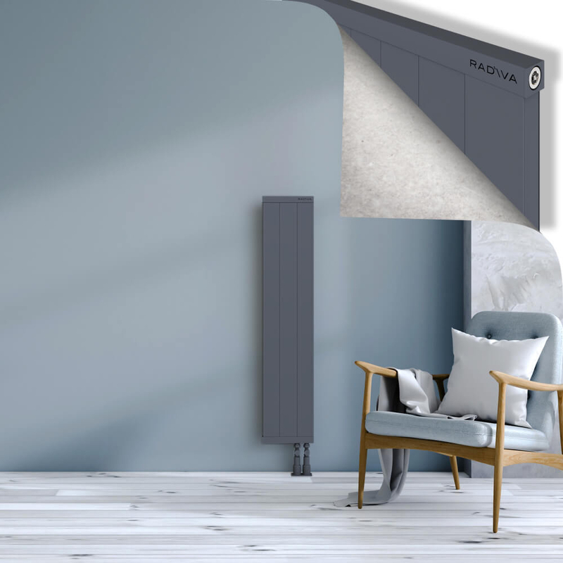 RIO Dekoratif Alüminyum Radyatör 1200x304 Antrasit