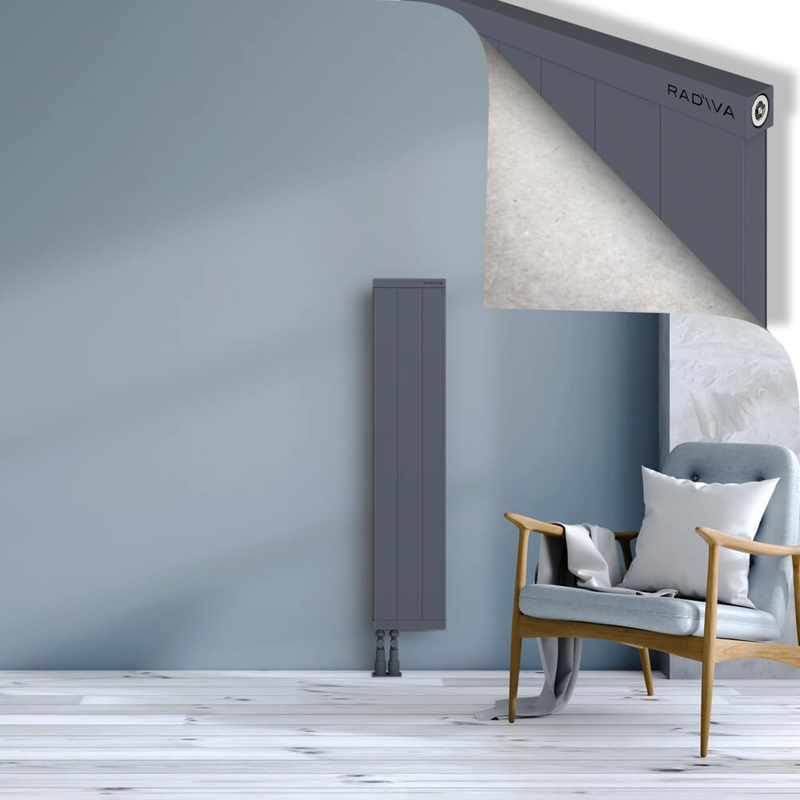 RIO Dekoratif Alüminyum Radyatör 1200x304 Antrasit