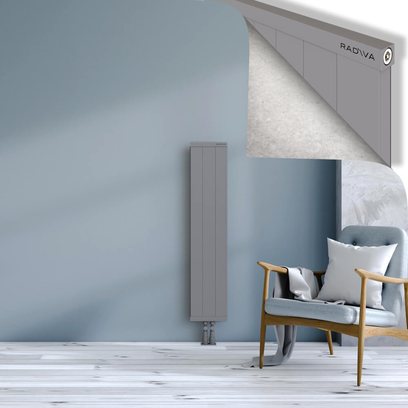 RIO Dekoratif Alüminyum Radyatör 1200x304 Gri